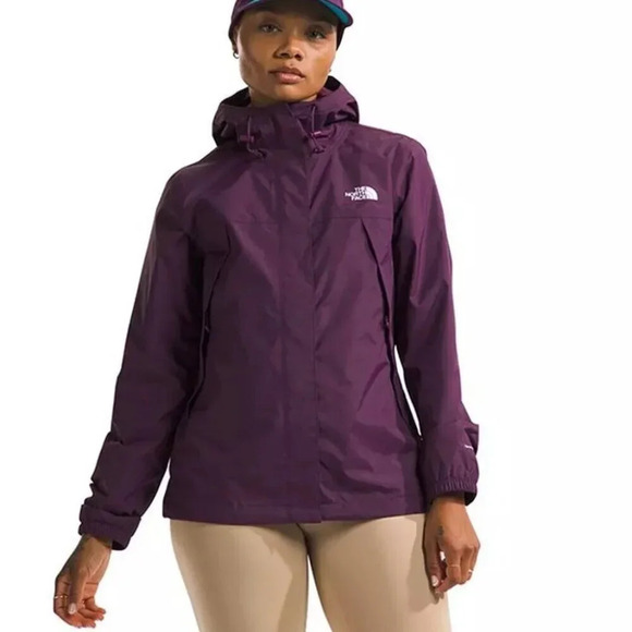The North Face Antora  Dryvent Jacket Coat Hot Pink Size Medium - Picture 2 of 8